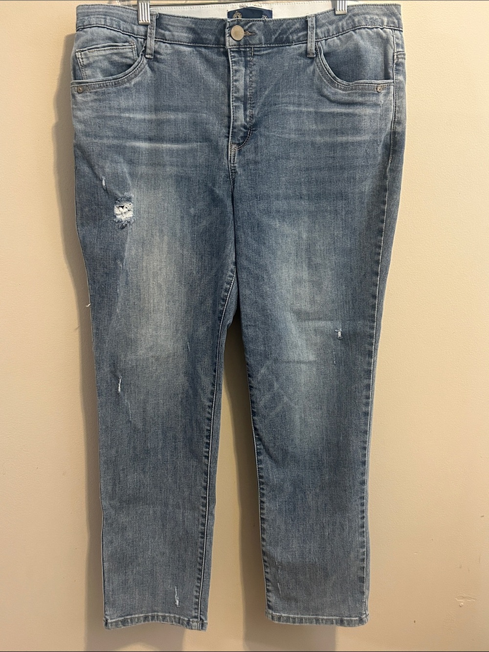 Democracy Ab Solution Vintage Skinny Jeans 16 Blue High Rise 27" Inseam